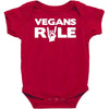 vegans rule Baby Bodysuit