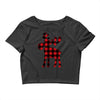 lumberjack reindeer Crop Top