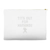 tits out for harambe Accessory Pouches