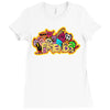 friends doodle!! Ladies Fitted T-Shirt