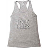 love cheer gold mixed media Racerback Tank