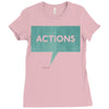 louder than words Ladies Fitted T-Shirt