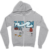 my upside down life Zipper Hoodie