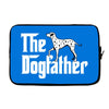 the dogfather dalmatian white Laptop sleeve