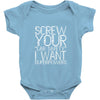screw your lab safety i want superpowers Baby Onesie