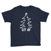 lit af christmas tree Youth Tee