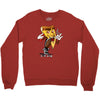 pizza smoking (2) Crewneck Sweatshirt