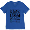 Born In August V-Neck Tee