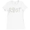 riot (2) Ladies Fitted T-Shirt