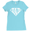 super dad diamond superhero Ladies Fitted T-Shirt