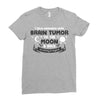 I Love Someone with Brain Tumor to The Moon and Back to Infinity and B Ladies Fitted T-Shirt