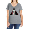 david with rose tattoo Ladies Curvy T-Shirt