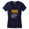 Papa Noun Definition Women's V-Neck T-Shirt