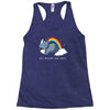real unicorns have curves Racerback Tank