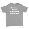 hate halloween Youth Tee