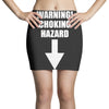 warning choking hazard printed Mini Skirts