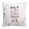 red head unicorn Throw Pillow