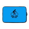 pump tires not gas earth friendly green living cool nerd geek shirt t Laptop sleeve