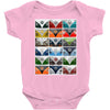 vw camper van fronts, ideal gift or birthday present Baby Bodysuit