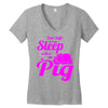 pig lover Women's V-Neck T-Shirt