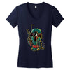 minion boba fett Women's V-Neck T-Shirt