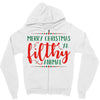 merry christmas ya filthy animal Zipper Hoodie