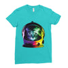 astro cat Ladies Fitted T-Shirt