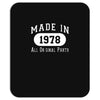 40th birthday gifts made 1978 all original parts Mousepad