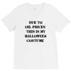 oil price halloween costume V-Neck Tee