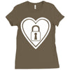 locked Ladies Fitted T-Shirt