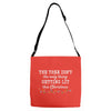 the tree isn't the only getting lit this christmas Adjustable Strap Totes