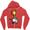iron man Zipper Hoodie