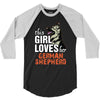 This Girl Loves Her German Shepherd 3/4 Sleeve Shirt