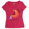 stomach cancer awareness Women's Triblend Scoop T-shirt