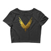 the fly bird   maverick jake paul   gold Crop Top