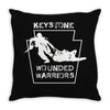 keystone wounded wariors Throw Pillow