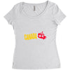 you can't buy happiness but you can live in canada Women's Triblend Scoop T-shirt