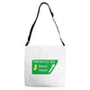 gps logo free exit 63 beach haven Adjustable Strap Totes