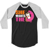 She Wants The D Dunkin Donuts 3/4 Sleeve Shirt