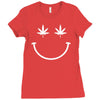 smiley halter top Ladies Fitted T-Shirt