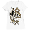 work hard until die Ladies Fitted T-Shirt