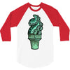 tentacle ice 3/4 Sleeve Shirt