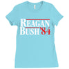 reagan bush '84 Ladies Fitted T-Shirt