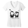 i love you Women's V-Neck T-Shirt