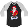 father christmas ringing xmas bells santa 3/4 Sleeve Shirt