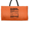 clebrity hip hop nutrition Weekender Totes