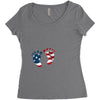 4th of July Baby Foot Women's Triblend Scoop T-shirt