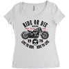 ride or die Women's Triblend Scoop T-shirt
