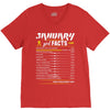 January Girl Facts Aquarius V-Neck Tee