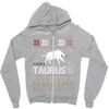 santa taurus christmas ugly t shirts Zipper Hoodie